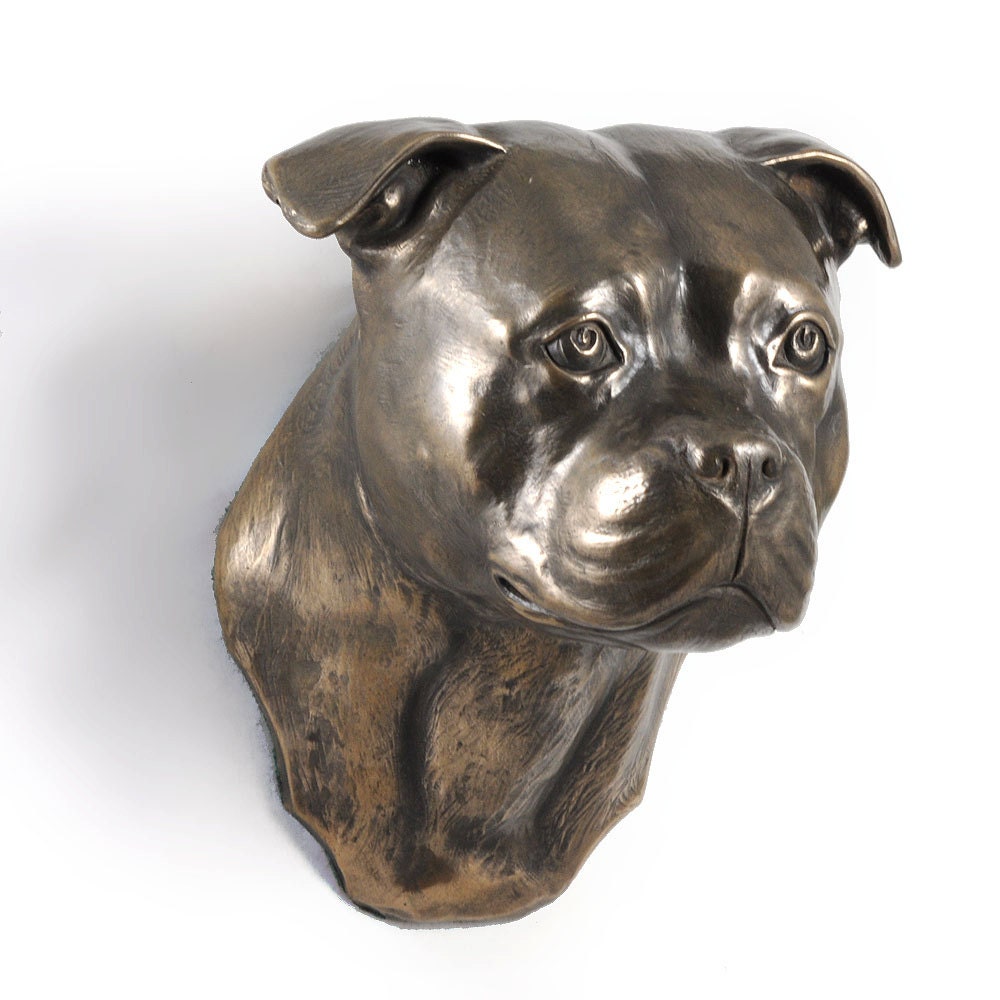 Staffordshire Terrier, dog hanging statue, limited edition, ArtDog