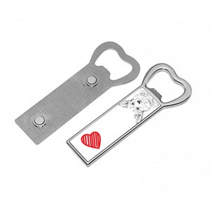Cardigan Welsh Corgi - Metal bottle opener with a magnet for the fridge with the image of a dog. Collection