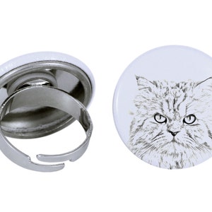 Ring with a cat - Persian cat