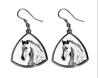 Andalusian, collection of earrings with images of purebred horses, unique gift. Collection!