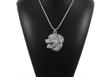 NEW, Bernese Mountain Dog, dog necklace, silver cord 925, limited edition, ArtDog