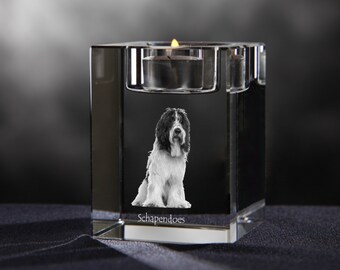 Schapendoes - crystal candlestick with dog, souvenir, decoration, limited edition, Collection