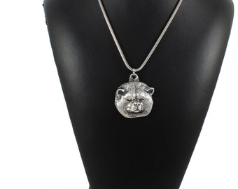 NEW, Akita Inu, Japanese Akita, dog necklace, silver chain 925, limited edition, ArtDog