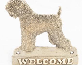 Black Russian Terrier, dog welcome, hanging decoration, limited edition, ArtDog