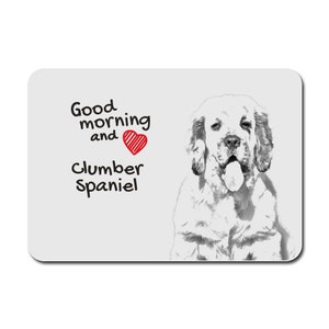 Clumber Spaniel, A mouse pad with the image of a dog. Collection!