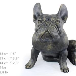 French Bulldog (sitting), dog natural size statue, limited edition, ArtDog