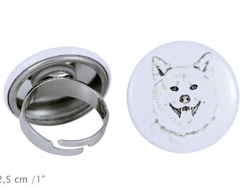 Ring with a dog - Akita Inu