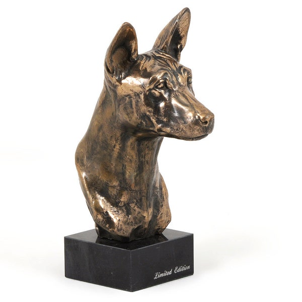 Basenji, chien statue de marbre, édition limitée, ArtDog