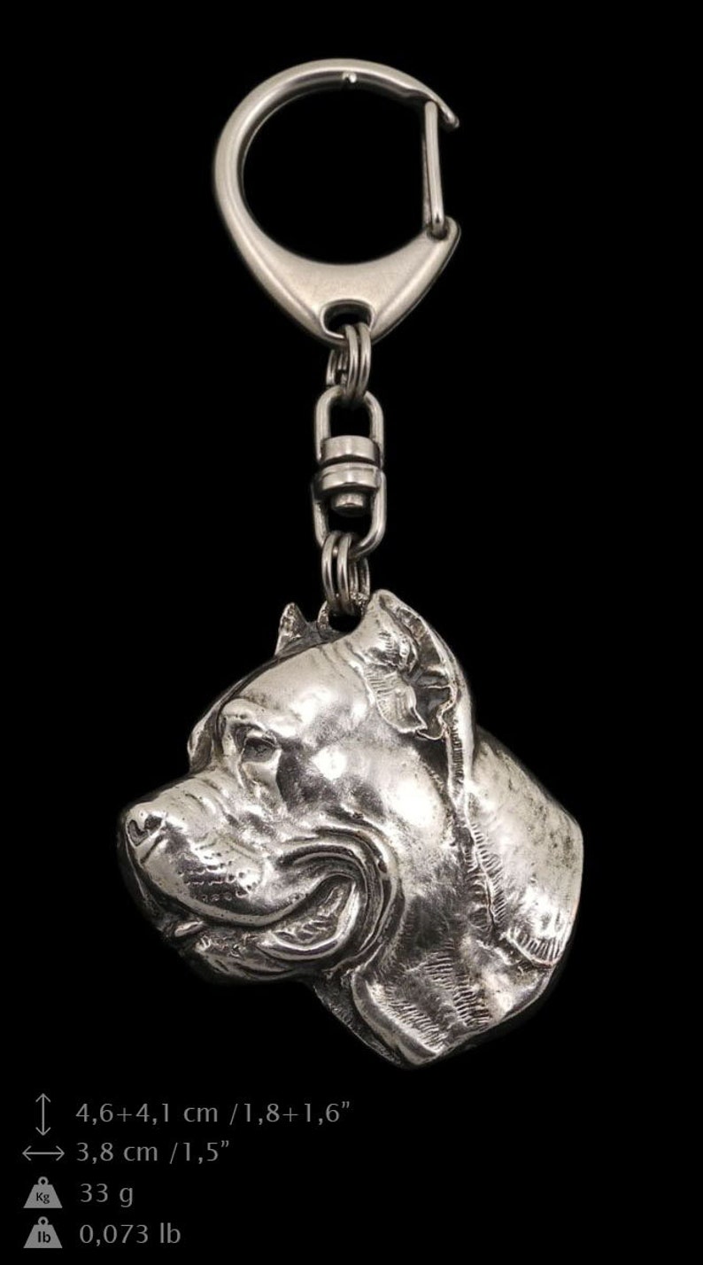 NEW Cane Corso Dog Keyring Necklace Pin and Clipring in Etsy