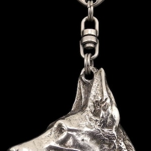 Malinois, dog keyring, keychain, limited edition, ArtDog . Dog keyring for dog lovers
