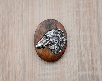 Borzoi, Russian Wolfhound, dog show ring clip/number holder, limited edition, ArtDog