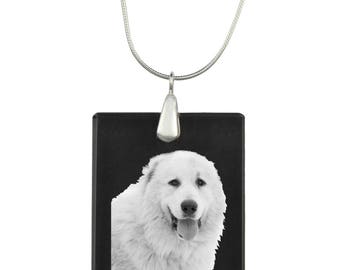 Pyrenean Mastiff,  Dog Crystal Pendant, SIlver Necklace 925, High Quality, Exceptional Gift, Collection!