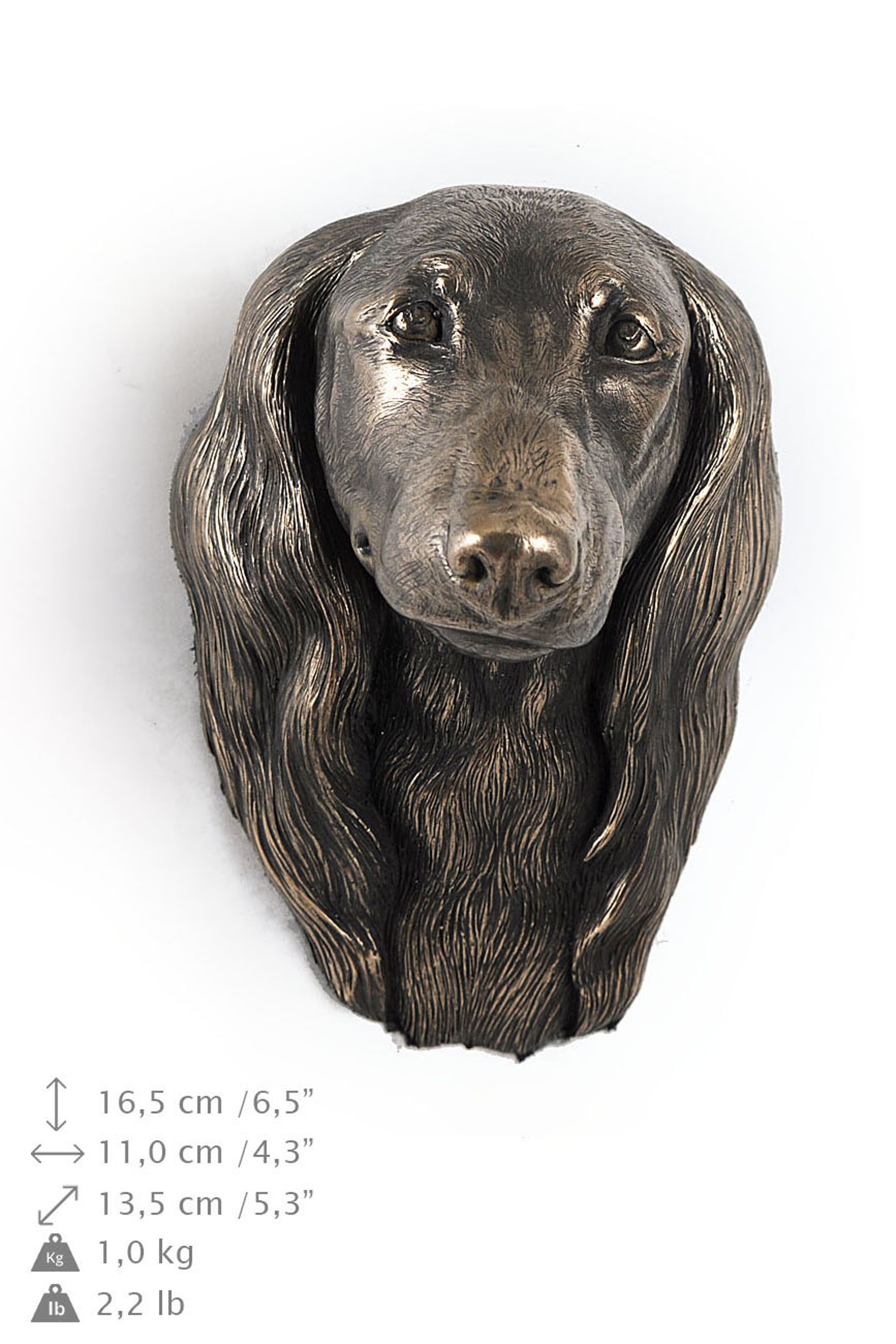 Dachshund long Haired Dog Hanging Statue Limited Edition Etsy