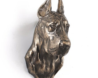 Great Dane (cropped), dog hanging statue, limited edition, ArtDog