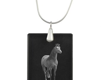 Arabian, Arab horse,  Horse Crystal Pendant, SIlver Necklace 925, High Quality, Exceptional Gift, Collection!