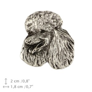 Broche Vintage Caniche Royal - Vert Acrylique Bon état