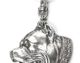 NEW, Pit Bull, dog keyring, key holder, limited edition, ArtDog . Dog keyring for dog lovers