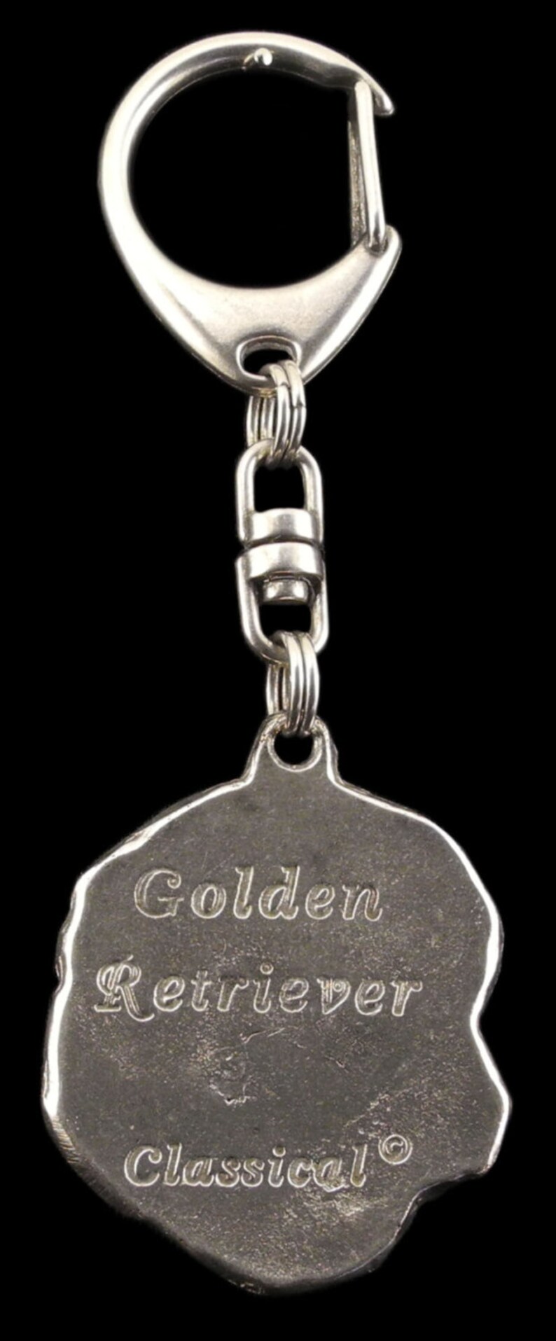 ArtDog NEW limited edition Dog keyring for dog lovers PRESTIGE set dog keyring and necklace in casket Golden Retriever