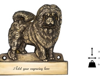 Chow chow, dog plaque, can be engraved, limited edition, ArtDog