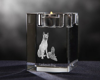 Laekenois - crystal candlestick with dog, souvenir, decoration, limited edition, Collection