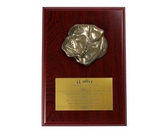 Bullmastiff Memorial Board, Cold Cast Bronze Plaque, Dog Loss Board, Home and Office Decor, Dog Memorial