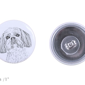 Earrings with a dog - Shih Tzu