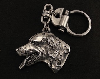 Dalmatian, dog keyring, keychain, limited edition, ArtDog . Dog keyring for dog lovers