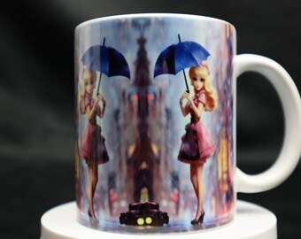 Cute Cosplay Girl Coffee Mug Coffee Cup 11oz with beautiful vibrant Colors | Mugs Dishwasher & Microwave Safe