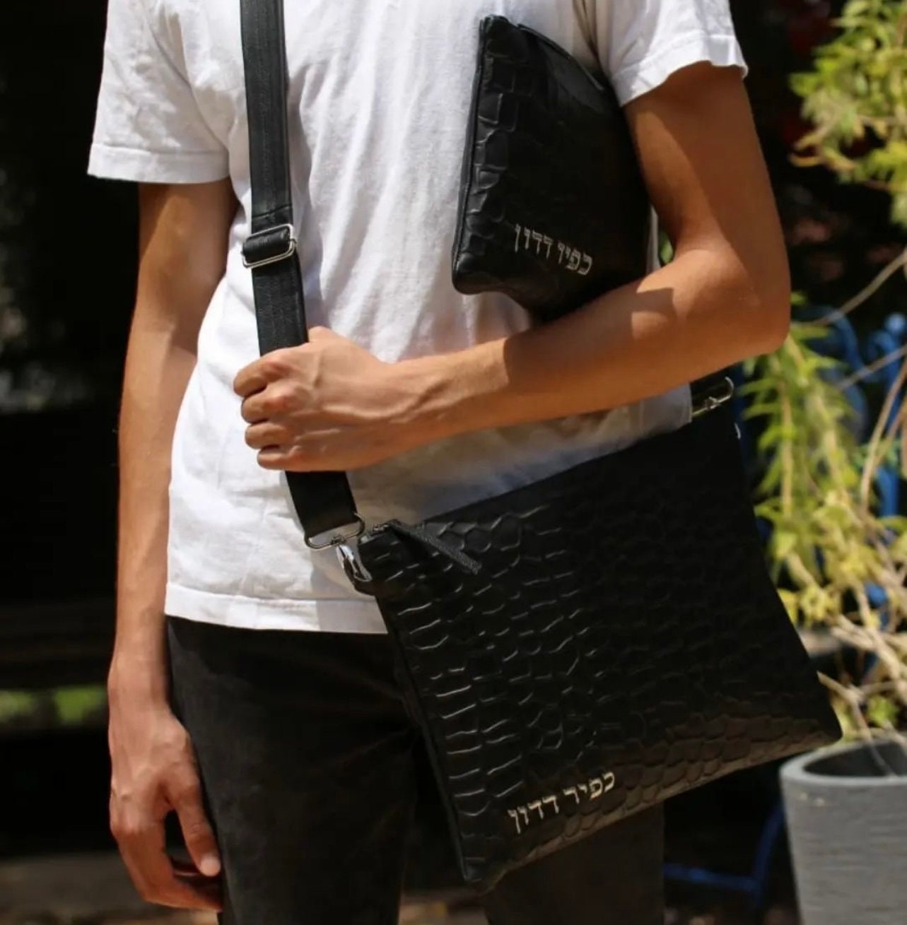 Leather Tallit-Tzitzit-Tefillin-Tassel bag-Teffillin Bag-Exclusive Tallit Tefillin Bag-Tallis-Tallit Teffillin Bags-Prayer Bags-Talith