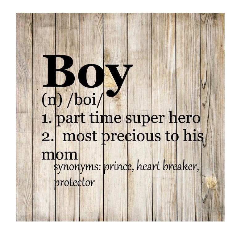 Boy Definition SVG File Instant Download Digital File Cameo Etsy