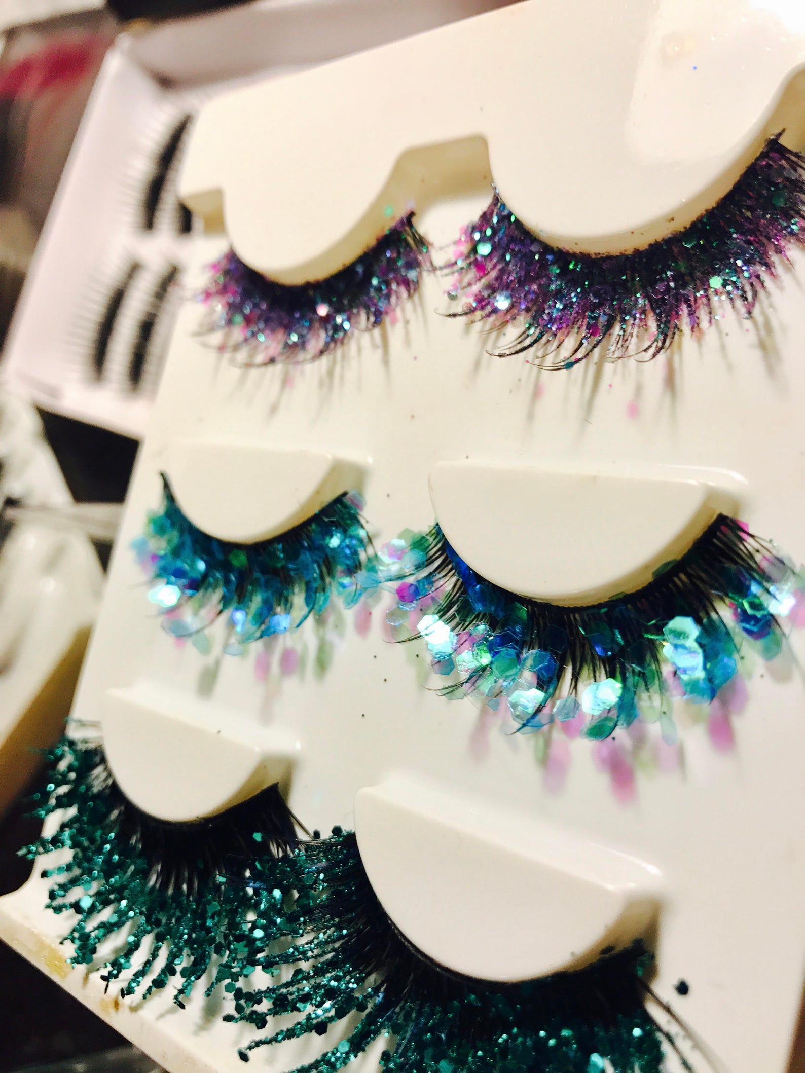Mermaid eyelashes glitter eyelashes false eyelashes Etsy