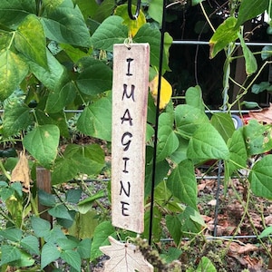 Ceramic Imagine Word Plaque