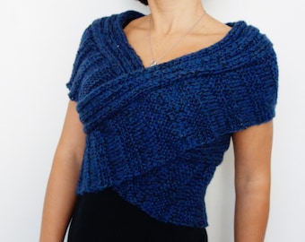 Knitting PATTERN Criss Cross Ribbed Top 