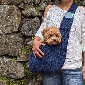 PDF file Knitting PATTERN - Pet Carrier Bag/ Shoulder Strap Dog Cat Sling/Cross Body Tote/ Carrier/ Purse