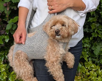 PDF Crochet Pattern Crochet Out We Go Dog Bag/ Legs Out Pet Sling /  Dog Carrier