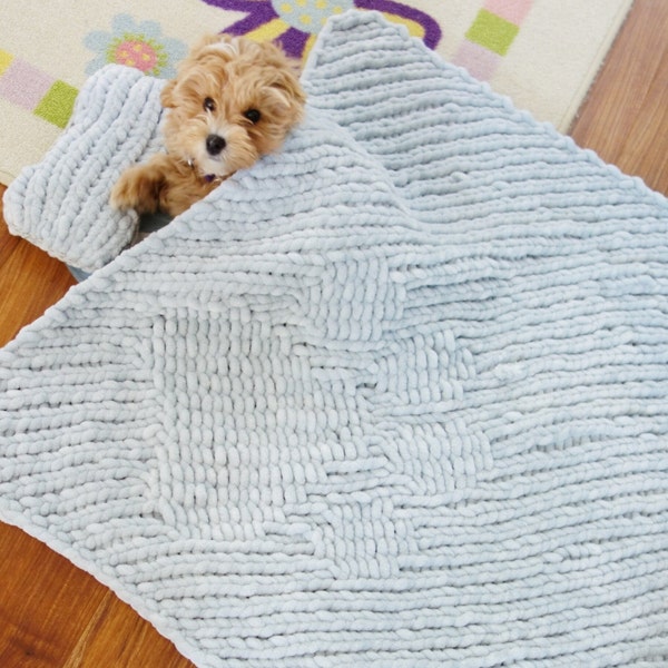 Cat Blanket Knitting Pattern Etsy UK