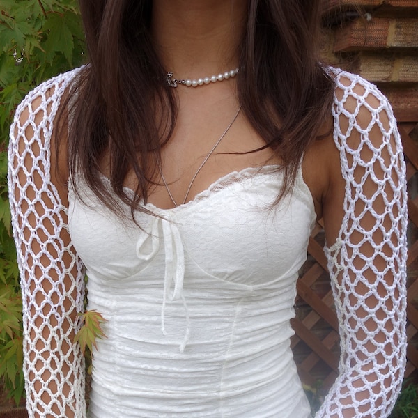 Crochet PATTERN - Diamond Shrug/ Modern-Rustic Mesh Shoulders Cover-up/ Laced Summer Party Bolero