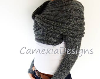 Scarf With Sleeves Etsy