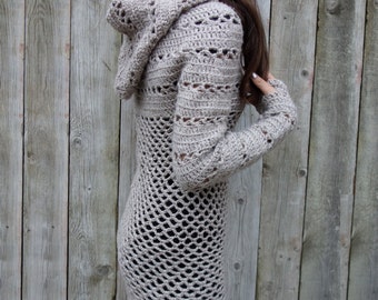 Crochet Clothes Crochet Sweater With Hood Pattern Crochet