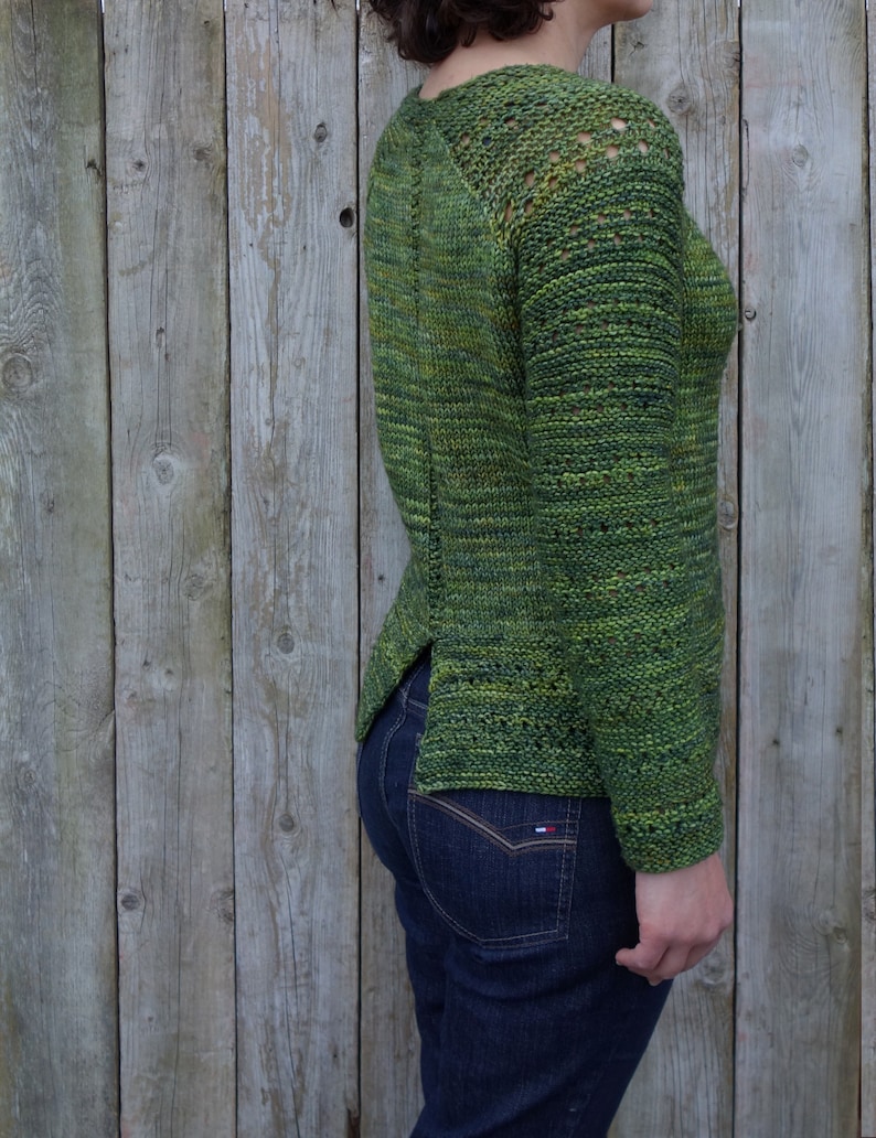 Knitting PATTERN Fern Sweater/handknit Malabrigo Rios Etsy UK