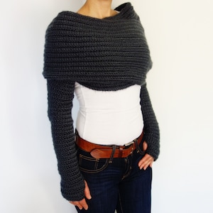 Crochet PATTERN Twilight Wrap/ribbed Cocoon Shrug/modern Shoulders ...