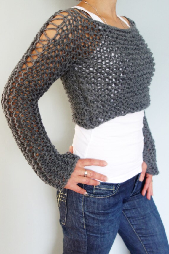 sweater with holes in shoulder