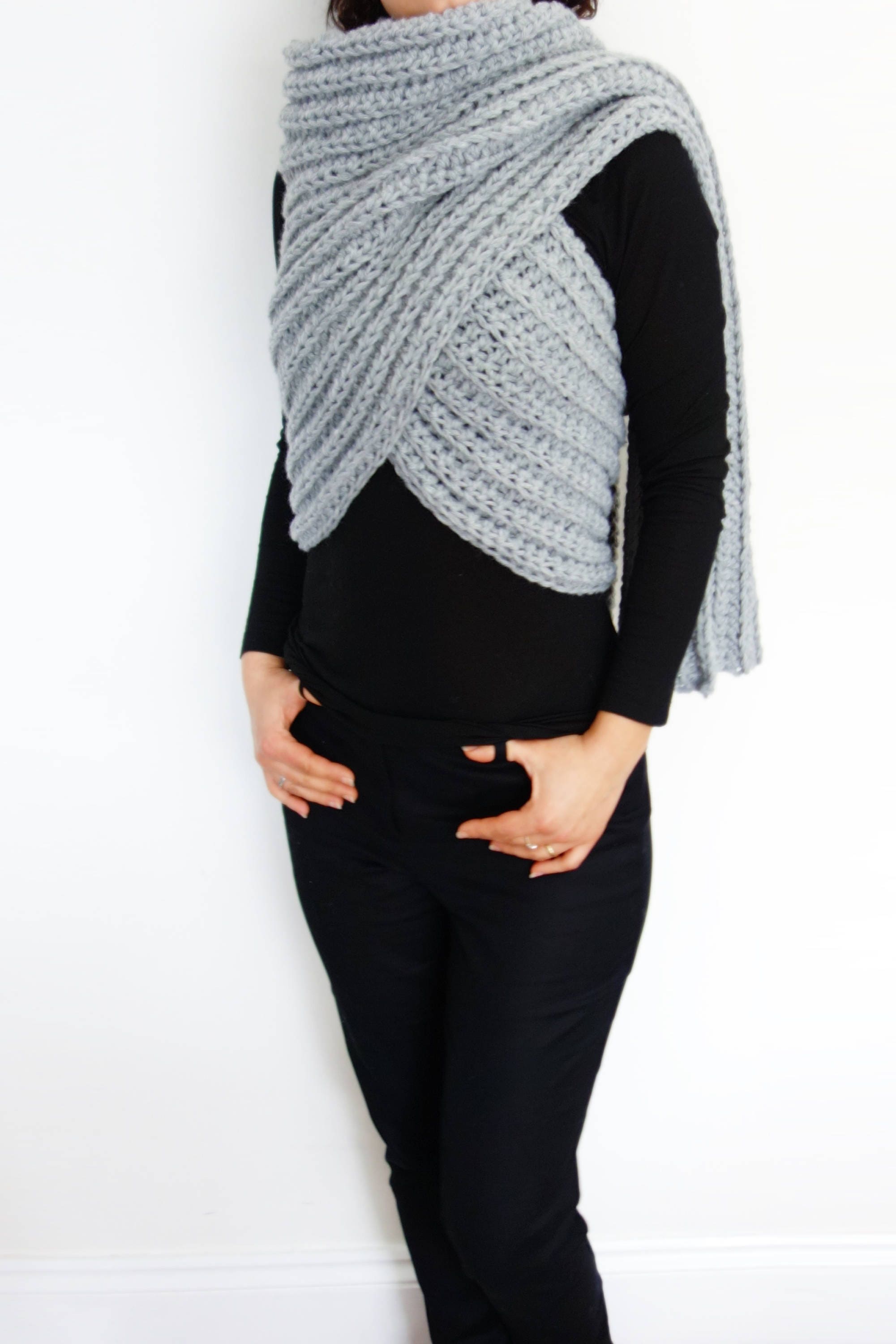 Crochet Pattern - Zendeya Inspired Wrap/oversized Bulky Scarf