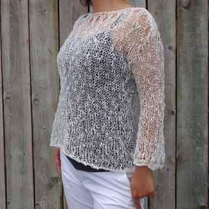 Knitting PATTERN Crete Cross Back Top, Loose Knit Beach Cover Up ...