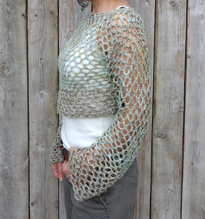 Crochet PATTERN Mermaid Crop Top/ Rustic Shoulders Etsy