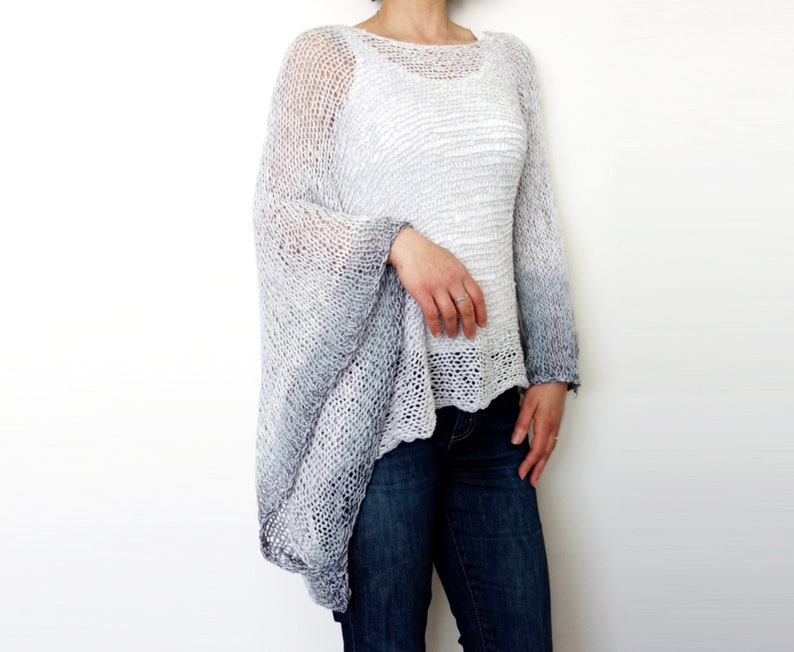 Knitting PATTERN Stowe Asymmetrical Sweater Ombres Loose ...