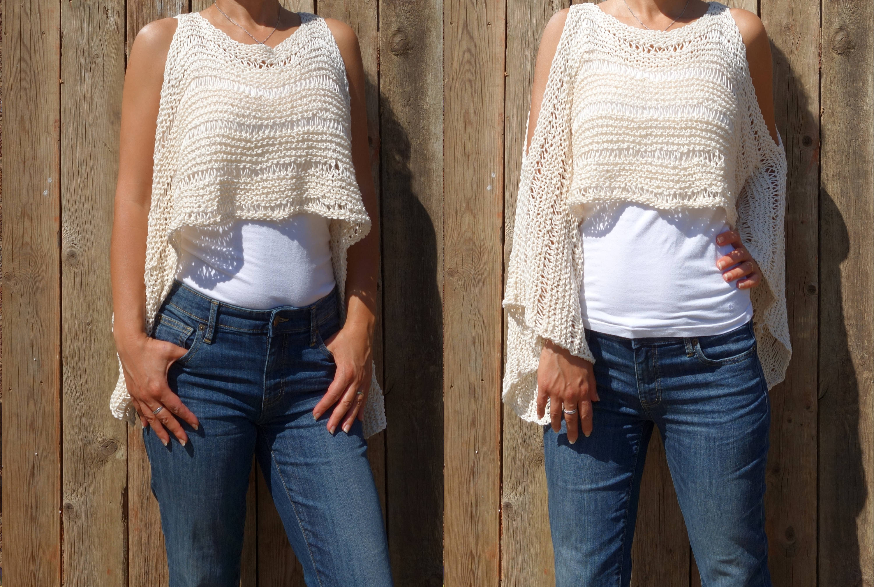 Eggshell Knit Shoulder Detail main image 1