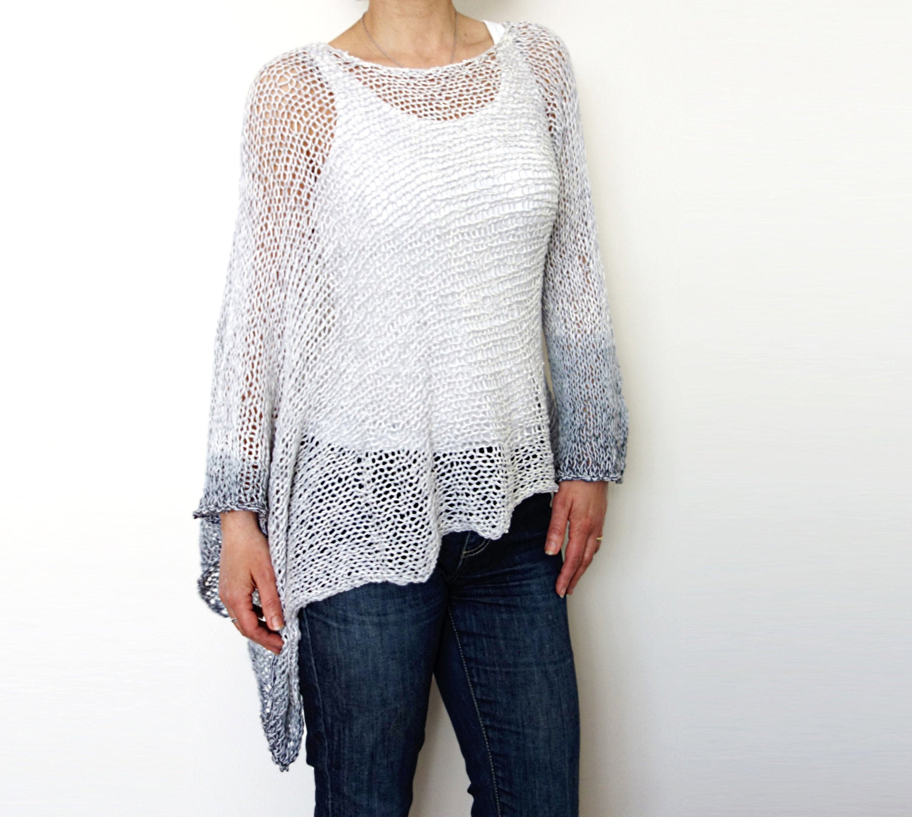 asymmetrical sweater knitting pattern