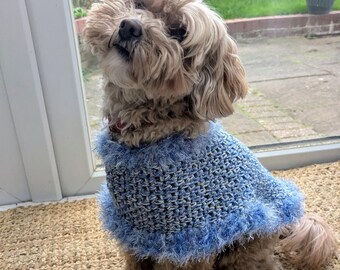 Crochet Dog PATTERN: Aristopaw Dog Cape Coat (PDF File Download)