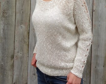 kinema サマーニット　summer knit pullover kinema「summer knit pullover」グレー・M◇試着のみ メンズ